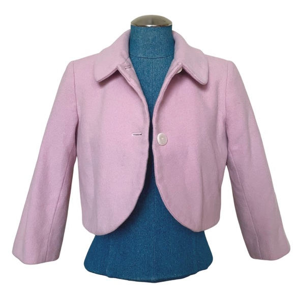 Vintage Wool/Cashmere Cropped Blazer - Picture 3 of 4